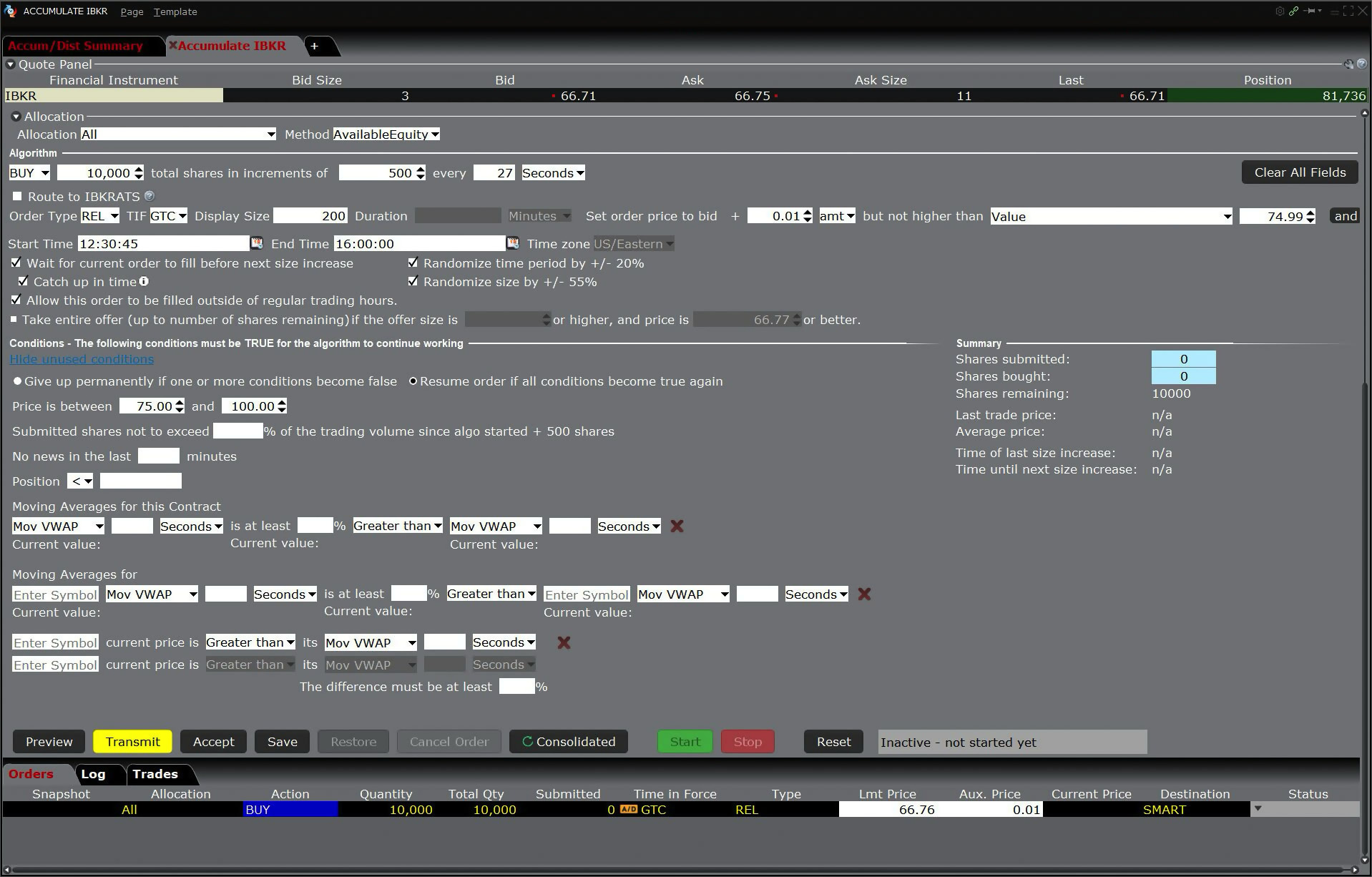 Accumulate Distribute Algo